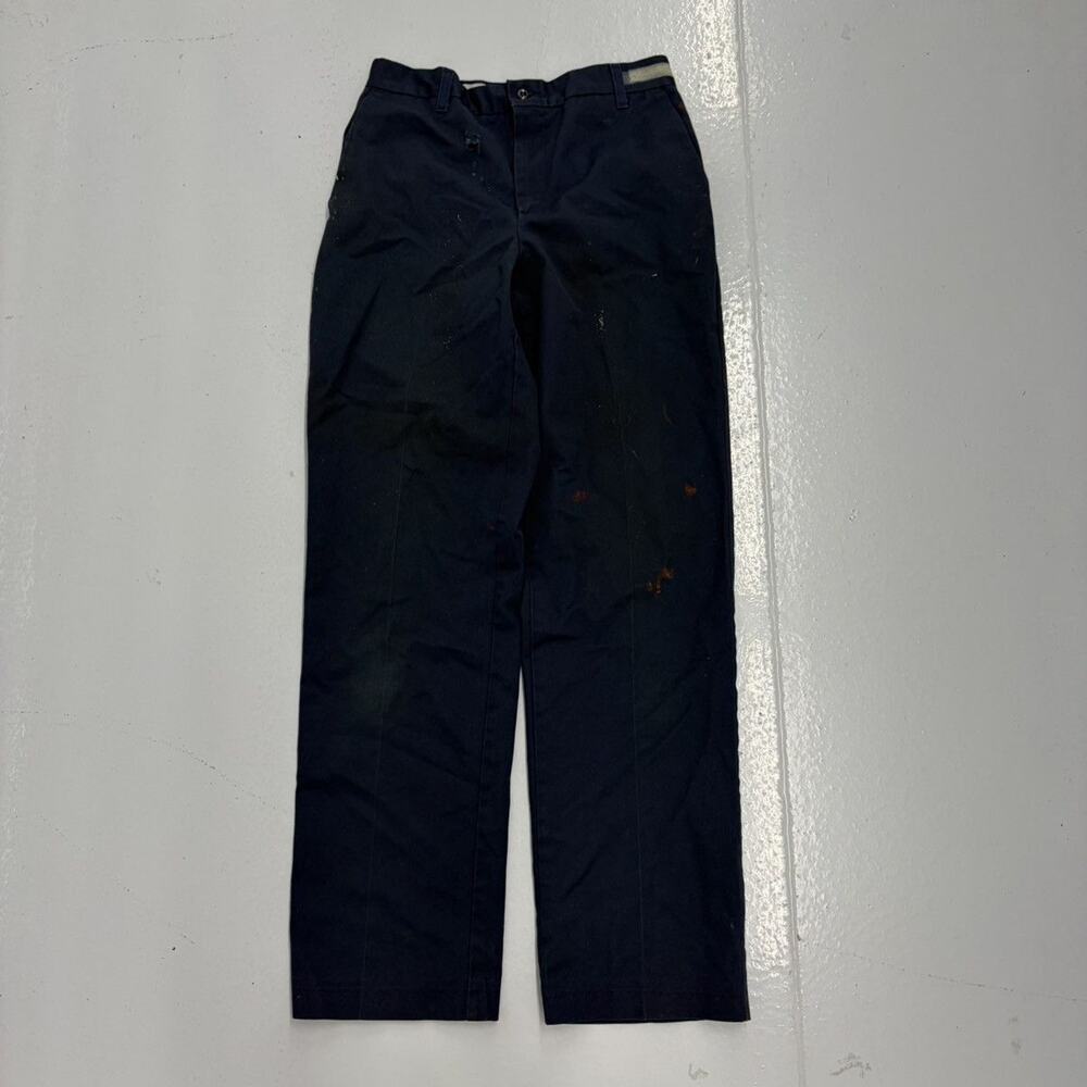 Vintage 70s 80s Cintas Navy Canvas Workwear Chinos 29x31